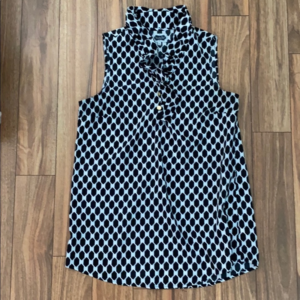 Mud pie black and white top